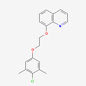 molecular formula C19H18ClNO2 B1223882 8-[2-(4-Chloro-3,5-dimethylphenoxy)ethoxy]quinoline 