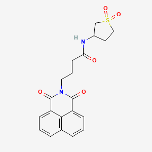 4-(1,3-dioxo-2-benzo[de]isoquinolinyl)-N-(1,1-dioxo-3-thiolanyl)butanamide