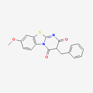 8-Methoxy-3-(phenylmethyl)pyrimido[2,1-b][1,3]benzothiazole-2,4-dione