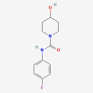 molecular formula C12H15FN2O2 B12238931 N-(4-fluorophenyl)-4-hydroxypiperidine-1-carboxamide 