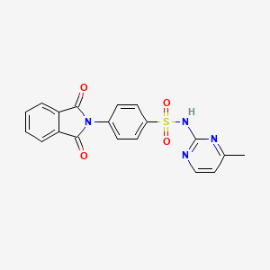 molecular formula C19H14N4O4S B1223900 4-(1,3-dioxo-2-isoindolyl)-N-(4-methyl-2-pyrimidinyl)benzenesulfonamide 