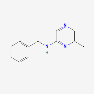 molecular formula C12H13N3 B12239598 N-benzyl-6-methylpyrazin-2-amine 