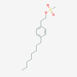 molecular formula C17H28O3S B122396 4-Octylphenethyl methanesulfonate CAS No. 162358-06-7