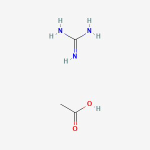 molecular formula C3H9N3O2 B1223963 Guanidine acetate CAS No. 593-87-3