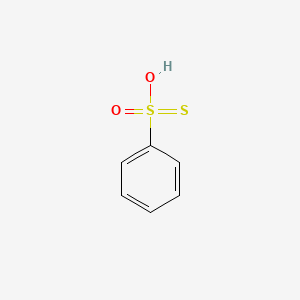 molecular formula C6H6O2S2 B1223966 Benzenethiosulfonic acid 