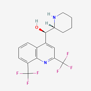 molecular formula C17H16F6N2O B1223973 (-)-Threo-Mefloquine CAS No. 51744-84-4