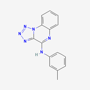 molecular formula C15H12N6 B1223976 N-(3-甲基苯基)-4-四唑并[1,5-a]喹喔啉胺 