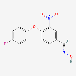 4-(4-Fluorophenoxy)-3-nitrobenzaldehyde oxime