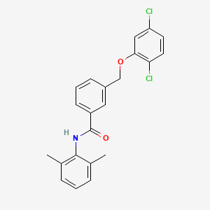 molecular formula C22H19Cl2NO2 B1223990 3-[(2,5-dichlorophenoxy)methyl]-N-(2,6-dimethylphenyl)benzamide 