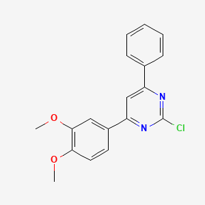 2-Chloro-4-(3,4-dimethoxyphenyl)-6-phenylpyrimidine