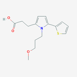 3-[1-(3-Methoxypropyl)-5-thiophen-2-yl-2-pyrrolyl]propanoic acid