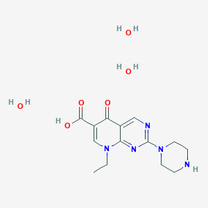 molecular formula C14H23N5O6 B122400 Pipemidic acid trihydrate CAS No. 72571-82-5