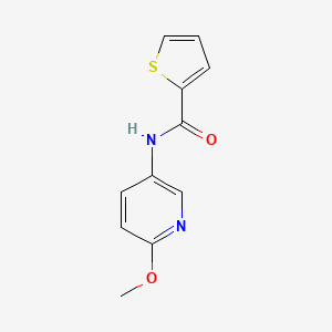 molecular formula C11H10N2O2S B1224002 N-(6-methoxy-3-pyridinyl)-2-thiophenecarboxamide 