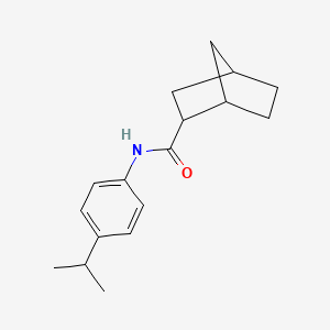 molecular formula C17H23NO B1224004 N-(4-propan-2-ylphenyl)-3-bicyclo[2.2.1]heptanecarboxamide 