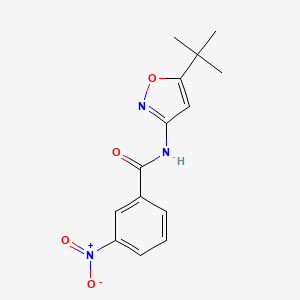 molecular formula C14H15N3O4 B1224013 N-(5-tert-butyl-3-isoxazolyl)-3-nitrobenzamide 