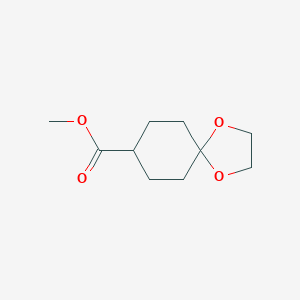 molecular formula C10H16O4 B122403 甲基1,4-二氧杂螺[4.5]癸烷-8-羧酸酯 CAS No. 26845-47-6