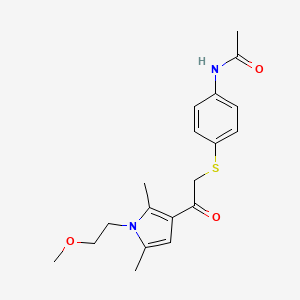 N-[4-[[2-[1-(2-methoxyethyl)-2,5-dimethyl-3-pyrrolyl]-2-oxoethyl]thio]phenyl]acetamide