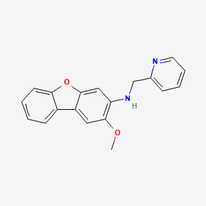 molecular formula C19H16N2O2 B1224055 2-methoxy-N-(2-pyridinylmethyl)-3-dibenzofuranamine 