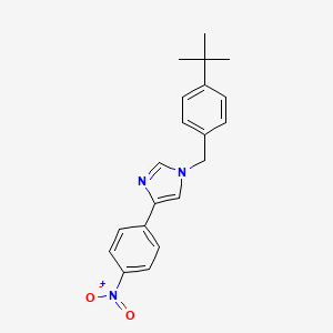 molecular formula C20H21N3O2 B1224056 1-[(4-Tert-butylphenyl)methyl]-4-(4-nitrophenyl)imidazole 