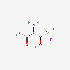 molecular formula C4H6F3NO3 B1224066 4,4,4-Trifluorothreonine 