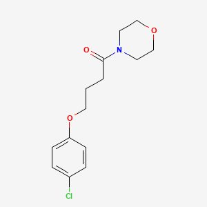 molecular formula C14H18ClNO3 B1224067 4-(4-Chlorophenoxy)-1-(4-morpholinyl)-1-butanone 