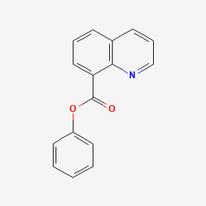 molecular formula C16H11NO2 B1224075 8-Quinolinecarboxylic acid phenyl ester 