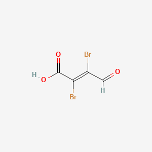 molecular formula C4H2Br2O3 B1224083 2,3-Dibromo-4-oxobut-2-enoic acid CAS No. 21577-50-4