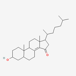 3-Hydroxy-10,13-dimethyl-17-(6-methylheptan-2-yl)-1,2,3,4,5,6,7,9,11,12,16,17-dodecahydrocyclopenta[a]phenanthren-15-one