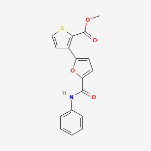 B1224086 Methyl 3-[5-(anilinocarbonyl)-2-furyl]-2-thiophenecarboxylate CAS No. 241488-22-2