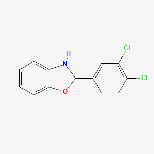 2-(3,4-Dichlorophenyl)-2,3-dihydro-1,3-benzoxazole