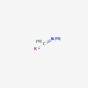 molecular formula CKN B122409 Potassium cyanide-13C,15N CAS No. 74889-51-3