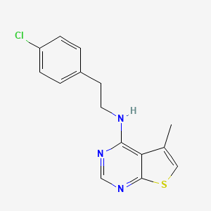 N-[2-(4-chlorophenyl)ethyl]-5-methylthieno[2,3-d]pyrimidin-4-amine