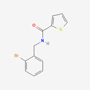 molecular formula C12H10BrNOS B1224102 N-[(2-bromophenyl)methyl]thiophene-2-carboxamide 
