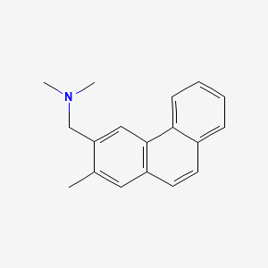 molecular formula C18H19N B1224106 N,N-dimethyl-1-(2-methylphenanthren-3-yl)methanamine 