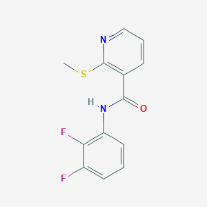 molecular formula C13H10F2N2OS B12241112 N-(2,3-difluorophenyl)-2-(methylsulfanyl)pyridine-3-carboxamide 
