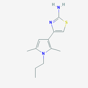 4-(2,5-Dimethyl-1-propyl-3-pyrrolyl)-2-thiazolamine