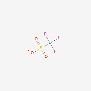 molecular formula CF3O3S- B1224126 Trifluoromethanesulfonate CAS No. 37181-39-8