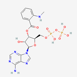 molecular formula C18H22N6O11P2 B1224129 3'-O-(N-methylanthraniloyl)adenosine 5'-diphosphate CAS No. 85287-55-4
