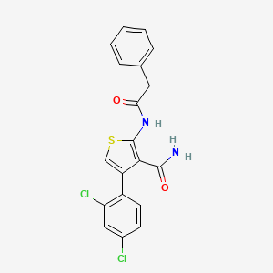 molecular formula C19H14Cl2N2O2S B1224137 4-(2,4-DICHLOROPHENYL)-2-[(2-PHENYLACETYL)AMINO]-3-THIOPHENECARBOXAMIDE 