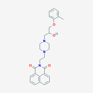 2-[2-[4-[2-Hydroxy-3-(2-methylphenoxy)propyl]-1-piperazinyl]ethyl]benzo[de]isoquinoline-1,3-dione