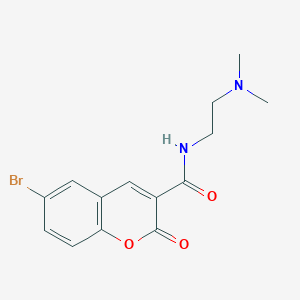 6-bromo-N-[2-(dimethylamino)ethyl]-2-oxo-1-benzopyran-3-carboxamide