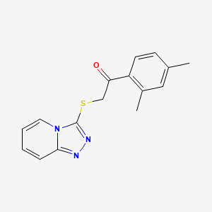 1-(2,4-Dimethylphenyl)-2-([1,2,4]triazolo[4,3-a]pyridin-3-ylthio)ethanone