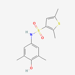 N-(4-hydroxy-3,5-dimethylphenyl)-2,5-dimethyl-3-thiophenesulfonamide
