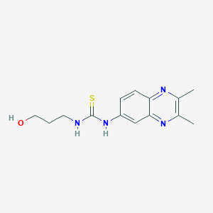 1-(2,3-Dimethyl-6-quinoxalinyl)-3-(3-hydroxypropyl)thiourea