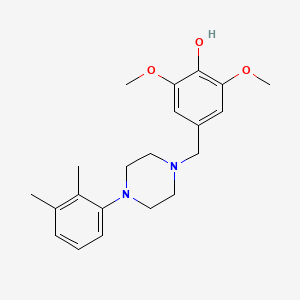 molecular formula C21H28N2O3 B1224211 4-[[4-(2,3-Dimethylphenyl)-1-piperazinyl]methyl]-2,6-dimethoxyphenol 