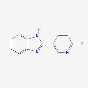 molecular formula C12H8ClN3 B1224215 2-(6-chloropyridin-3-yl)-1H-benzimidazole CAS No. 54661-55-1
