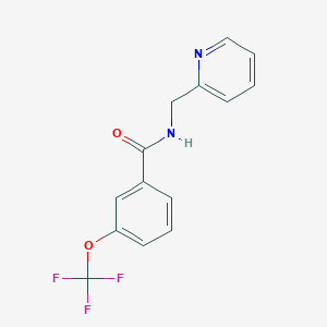 molecular formula C14H11F3N2O2 B12242528 N-[(pyridin-2-yl)methyl]-3-(trifluoromethoxy)benzamide 
