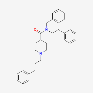 molecular formula C30H36N2O B1224270 N-(2-phenylethyl)-N-(phenylmethyl)-1-(3-phenylpropyl)-4-piperidinecarboxamide 