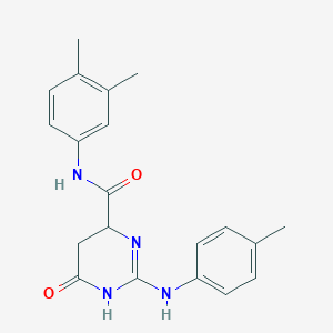molecular formula C20H22N4O2 B1224271 N-(3,4-dimethylphenyl)-2-(4-methylanilino)-6-oxo-4,5-dihydro-1H-pyrimidine-4-carboxamide 