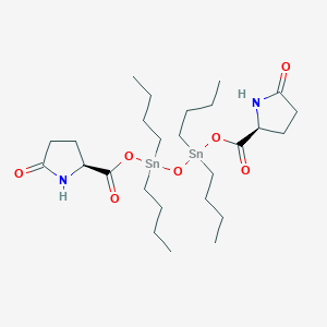 molecular formula C26H48N2O7Sn2 B122429 Bis(di-n-butyl(2-pyrrolidone-5-carboxylato)tin) oxide CAS No. 149849-42-3